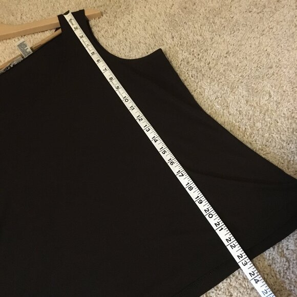 Josephine Chaus Studio Espresso Brown Ribbed Rayon Blend Tank Top - Picture 10 of 10